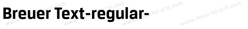 Breuer Text-regular字体转换